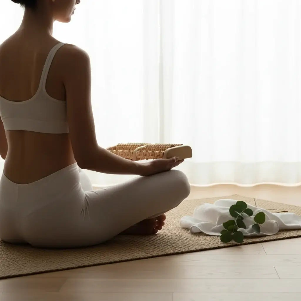 Rouleau massage bois madérothérapie pour traiter la cellulite hormonale malgré le sport – Homeziazen