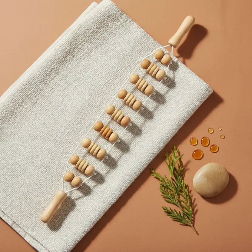 Gua sha corps bois pour drainage lymphatique maison, alternative naturelle à la pressothérapie – Homeziazen