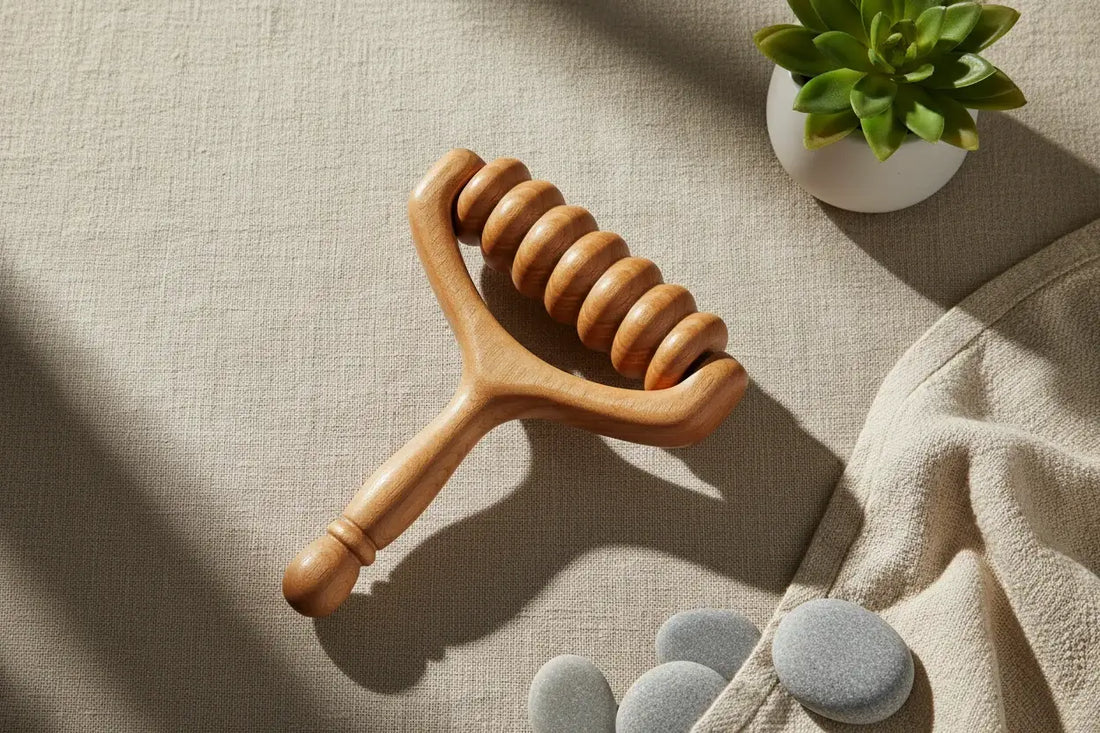 Rouleau de massage en bois : guide d'utilisation et zones à masser efficacement
