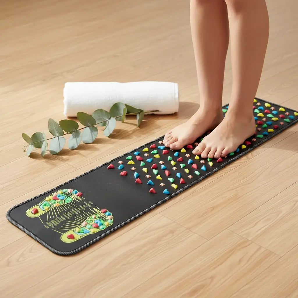 Tapis réflexologie plantaire acupression pour activer la circulation et compléter le sport anti-cellulite – Homeziazen